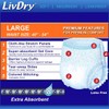 LivDry Adult Incontinence Underwear, Extra Absorbency Adult Diapers, Leak Protection,