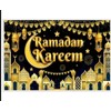 Ramadan Kareem black and Gold Backdrop Ramadan Mubarak Photo Banner/surprise