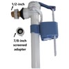 Side Mount Fill Valve,7/8 (or 1/2-inch) Inside the Tank Water