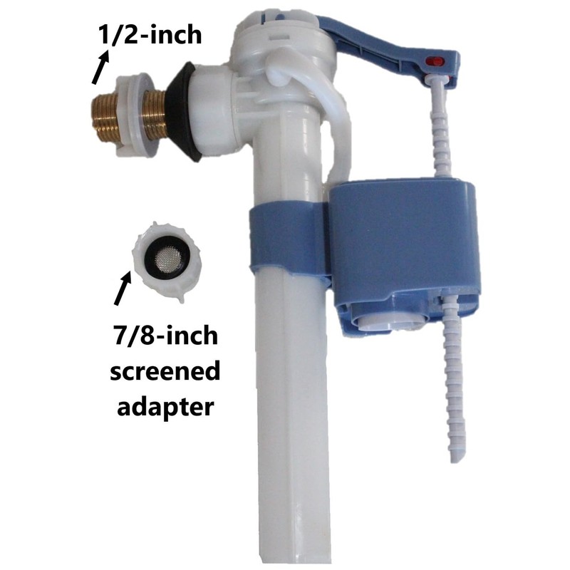 Side Mount Fill Valve,7/8 (or 1/2-inch) Inside the Tank Water