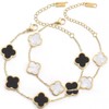 Lucky Four Leaf Clover Bracelet for Women Charm Bracelet Stackable