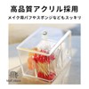 MaT store Acrylic Cotton Swab Case with Lid Cosmetics Trinket