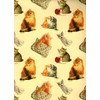 Cats and Kittens Rolled Gift Wrap Paper 2 Full Sheets