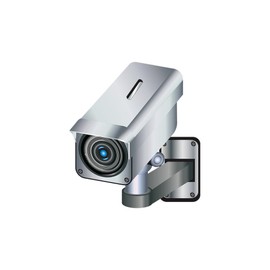 CafePress Building Security Camera 10" Wall Clock for Livingroom, Kitchen, or Office