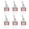ECSiNG 6Pcs Mini Right Angle Toggle Switch 3-Pin Elbow 2