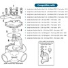 Xastro 2-Port/3-Port Pool Valve Rebuild Complete Kit with Diverter Valve