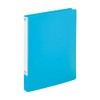 Lihit Lab F7032-8 Binder, Punchless File, One-Touch Open/Close, A4, S