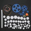 Plastic Gears Set, 80Pcs Single Double Reduction Gear Worm Gear