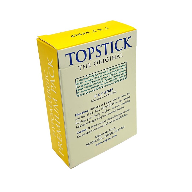 Topstick 1" X 3" - Clear Strips - New Hypoallergic