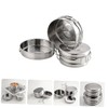 Mipcase 1 Set Outdoor Camping Cookware Portable Stainless Steel Kitchen