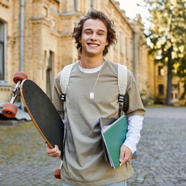 Halora Germany Eagle Men's Stainless Steel Federal Eagle Necklace Men's Jewellery Gifts, 60 cm, Stainless Steel, No Gemstone