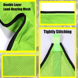 Triangle Hammock 13Ft Multi Person 3 Point Tree Hammock,Max 600LBs Extra Large Sky Camping Hammock for up to 2-4 Adults/Kids with 3 Ratchets/Straps/Net Pockets/Carabiners and Storage Bags,Green