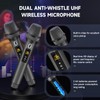 Karaoke Machine with 2 Microphones: HWWR Portable Karaoke Machine for