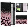 Server Books for Waitress Waiter with Zipper Pocket, Pink Glitter