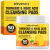 SilkyShark Turmeric Kojic Acid Cleansing Pads 50 Count Kojic Acid