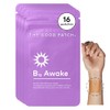The Good Patch Parche despierto B12 con ingredientes a base de plantas, impregnado con cafeína, B12 y extracto de té verde, diseñado para dar a tu día un impulso. (4 bolsas) (16 parches)