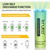Kruta Rechargeable AA Battery for Outdoor Solar Lights, 12 Pack