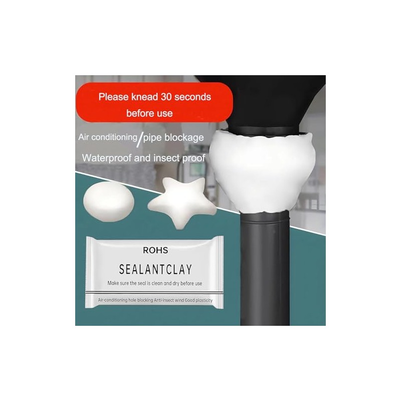 8-Pack White Seal Putty Waterproof Duct Seal Repair Sealing Clay,