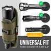 TH1 Tactical Flashlight Holster Duty Belt Pouch Open-end Stretchable Rotatable