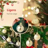 36 PCS Esferas Navideñas de 4 cm, Set con 6