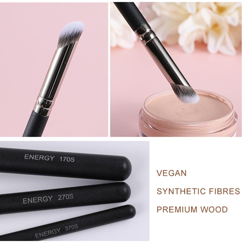 ENERGY Angled Concealer Brush Under Eye Dense Mini Eyeshadow Brush