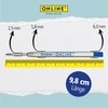Online writing instruments, 6 ballpoint pen refills, blue, G2 format,
