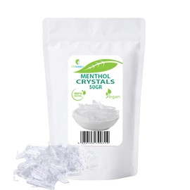 Menthol crystals - 50 gr - cooling and freshening effect, Use as as ingredient in cosmetic formulations