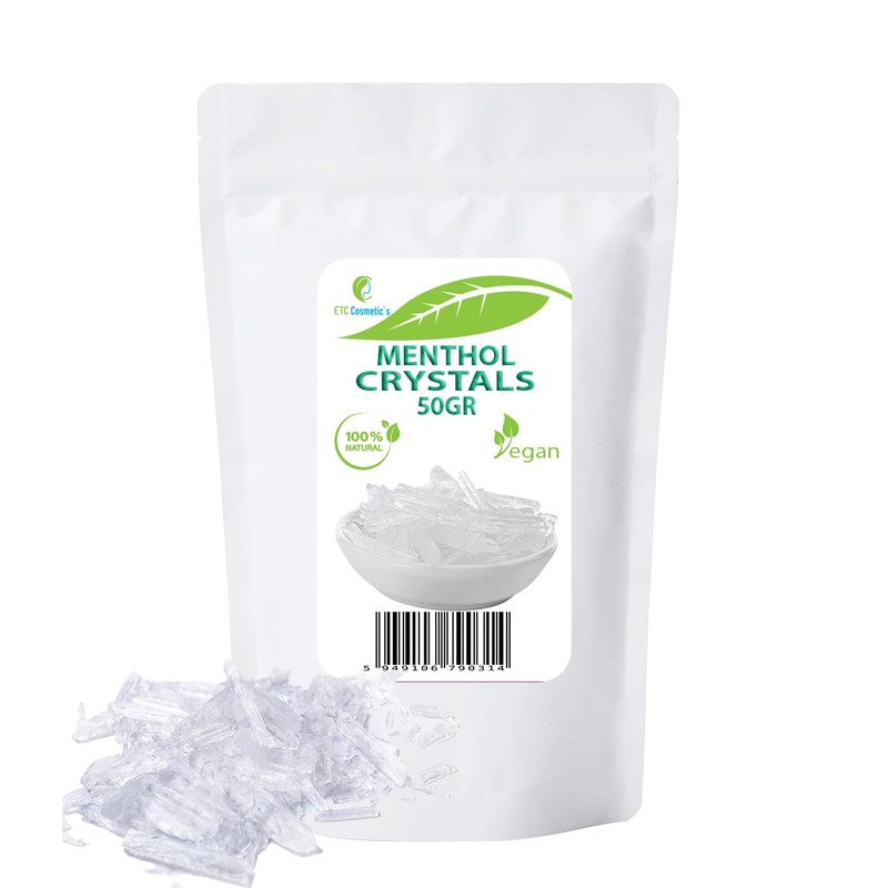 Menthol crystals - 50 gr - cooling and freshening effect,