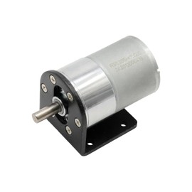 Aynaxcol Micro DC 12V 600rpm Geared Motor with Bracket, Centric Ouput Shaft Gear Motor 37mm Diameter Gearbox, Large Torque Reduction Motor