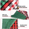 ZYP 20 Pcs Christmas Cotton Fabric Squares, 10 x 10