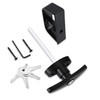 QANVEE Shed Door Latch T-Handle Lock Kit with 4 Keys,Storage