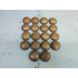 steel Pipe Caps:  steel, weld on size 2-3/8 inch Outside Diameter. Lot of 18