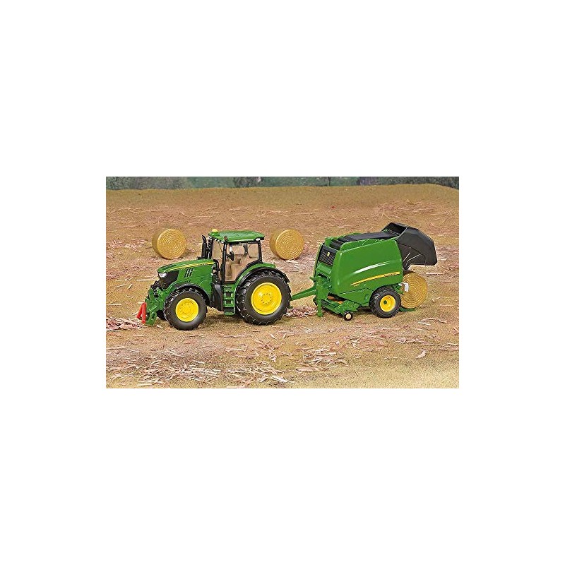 siku 3282, John Deere 6210R Tractor, 1:32, Metal/Plastic, Green, Ackermann