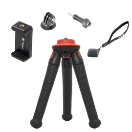 Fot💎 UFO Mini Flexible Tripod Black & Red Desktop Smartphone Remote Control Selfie Small 817709