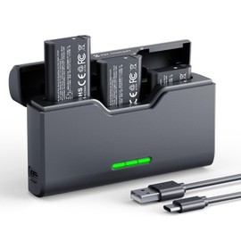 K&F CONCEPT NP-BX1 Battery and Charger Set Compatible with Sony ZV-1 ZV-1 II Cyber-Shot DSC-HX80 HX90V HX95 HX99 RX1 RX1 RX1R II