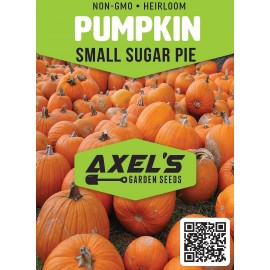 Axel's Garden Seeds Sugar Pie Pumpkin Seeds | Non-GMO | Heirloom | Fresh Garden Seeds - 5 Seeds
