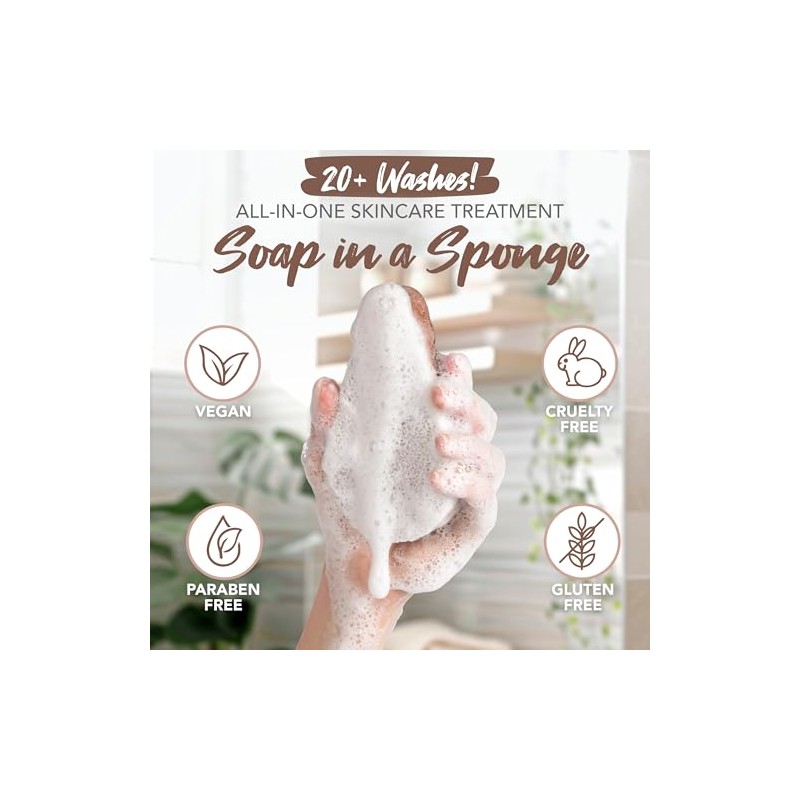 Spongeables - Gel anticelulítico para el cuerpo en una esponja,