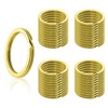 EOWVISN 40 Pieces Gold Keychains, Diy Keychain Materials, Metal Keychains,