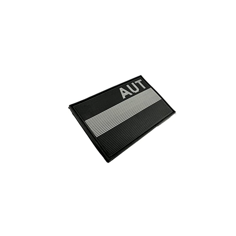Austria AUT Suppressed Flag Airsoft PVC Velcro Patch (Black)