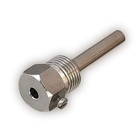 iOVEO 420TH00010 Immersion Sleeve Stainless Steel V4A, G 1/2 Inch, Installation Length 100 mm, DN 12, for 6 mm Sensors, Measuring Sensors, Buffer Memory, Solar Storage, Tmax 600°C, Silver