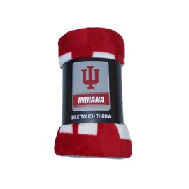 VF Indiana Hoosiers Fleece Throw Blanket 45" x 60" Team Colors (Gray)