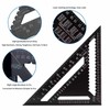 2 Pcs Rafter Square Metric, 12 inch & 7 inch