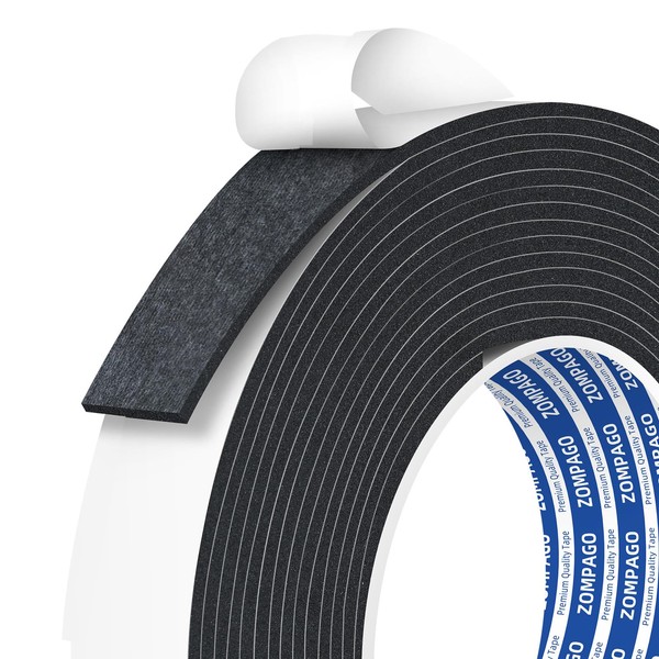 ZOMPAGO Double-Sided Foam Tape for Crafting,0.78in x 16.4FT（5m,Wall and Furniture