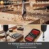 10PCS Brad Point Drill Bit Set for Woodworking, HSS 1/4"