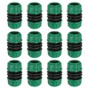 PATIKIL 1/2" Schlauchreparaturverbinder-Verlängerung, 12 Stück Kunststoff-Gartenschlauch-Reparatur-Wasserschlauch-Verbinder Leckagefestes Design, Grün