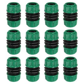 PATIKIL 1/2" Schlauchreparaturverbinder-Verlängerung, 12 Stück Kunststoff-Gartenschlauch-Reparatur-Wasserschlauch-Verbinder Leckagefestes Design, Grün