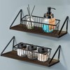 SheeChung Farmhouse Metal Wire Bin Basket with Wall Mount -