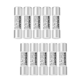 Wengart Solar Fuses WGPV-30, DC1000V 15A, 10 x 38 mm, I133kA, Fast Photovoltaic Fuses for Solar Photovoltaic Applications, Pack of 10