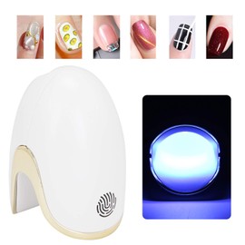 UV LED Nail Lamp Mini Nail Dryer for One Finger, Small Portable One Finger Nail Dryer Lamp UV Nail Gel LED Nails Curing Machine Nail Art Tools, 6 W