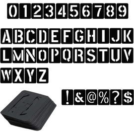 42 Uds Plantillas De Letras Símbolos Números Plantillas,Reutilizables,Pintar Plantillas Manualidades Números, Plantillas De Números Para Bricolaje, Para Pintura,Graffiti, Paredes